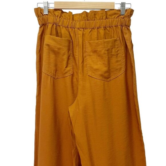 NWT Madewell Dunaway Paperbag Flowy Belted Pants in Copper Penny Size Small NEW - Picture 7 of 13